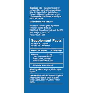 Herbatonin 0.3mg Natural Plant Melatonin for Sleep Aid