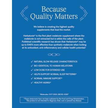 Herbatonin 0.3mg Natural Plant Melatonin for Sleep Aid
