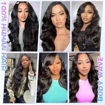 BATOPIS 12A Human Hair Bundles 14 16 18 Inch Body Wave 3 Bundles Human Hair 100% Unprocessed Brazilian Virgin Hair Bundles Deals Human Hair Weft Weave Bundles Human Hair Extension Natural Black Color