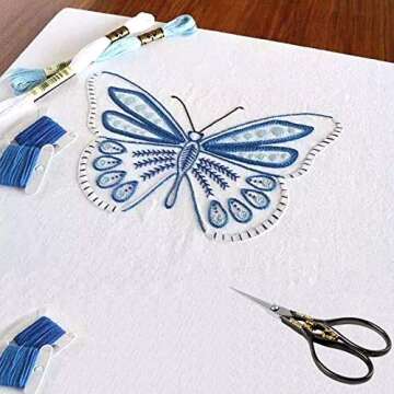 BIHRTC Vintage Black Scissors for Embroidery & Crafting