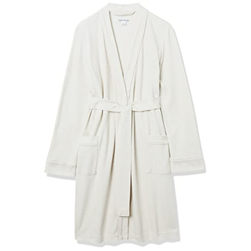 Amazon Essentials Women's Waffle Mid-Length Robe for Comfort