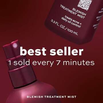 : ITK Skincare Salicylic Acid Spray for Face & Body Acne - Blemish-Fighting Treatment for Body Acne, Bacne, Blackheads, Pimples & Blemishes - BHA Blemish Facial Mist Post Workout - 3.3oz Spray Bottle