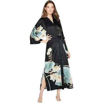 Stylish KIM+ONO Watercolor Floral Kimono Robe