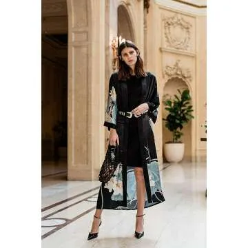 Stylish KIM+ONO Watercolor Floral Kimono Robe