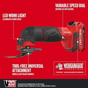 CRAFTSMAN V20 Cordless Multi-Tool Kit for DIY Enthusiasts