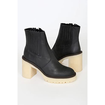 Women’s Cozy Chunky Block Heel Chelsea Ankle Boots