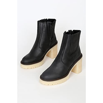 Women’s Cozy Chunky Block Heel Chelsea Ankle Boots