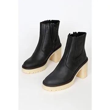 Women’s Cozy Chunky Block Heel Chelsea Ankle Boots