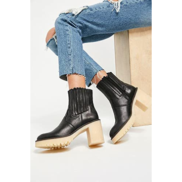 Women’s Cozy Chunky Block Heel Chelsea Ankle Boots