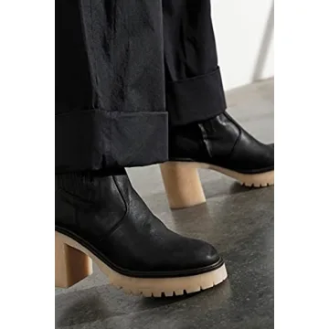 Women’s Cozy Chunky Block Heel Chelsea Ankle Boots