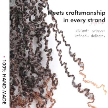 Toyotress Yanky Twist Crochet Hair - 12 Inch 8 Packs (30 Strands/Pcs) Fluffy Spring Mini Twist Short Bob Passion Twist, Ombre Brown Pre-Looped Crochet Braids Braiding Hair (12 Inch, T30-8P)