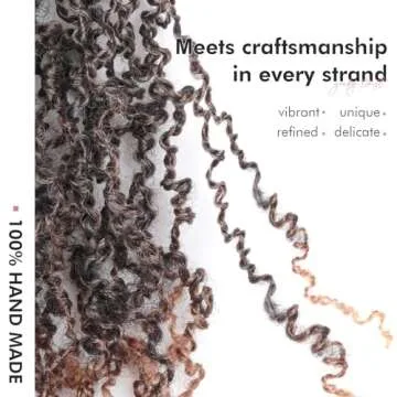 Toyotress Yanky Twist Crochet Hair - 12 Inch 8 Packs (30 Strands/Pcs) Fluffy Spring Mini Twist Short Bob Passion Twist, Ombre Brown Pre-Looped Crochet Braids Braiding Hair (12 Inch, T30-8P)