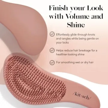 Kitsch Detangler Brush for All Hair Types - No Pain