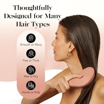 Kitsch Detangler Brush for All Hair Types - No Pain