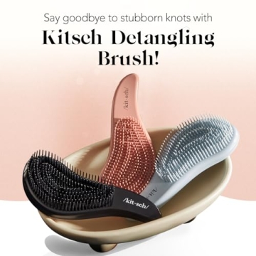 Kitsch Detangler Brush for All Hair Types - No Pain