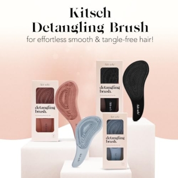 Kitsch Detangler Brush for All Hair Types - No Pain