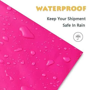 UCGOU Poly Mailers 24x24 Inch Hot Pink 50 Pack Extra Large Shipping Bags Strong Thick Mailing Envelopes Self Seal Adhesive Waterproof and Tear Proof Boutique Postal for Clothing Quilt and More