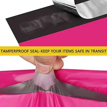 UCGOU Poly Mailers 24x24 Inch Hot Pink 50 Pack Extra Large Shipping Bags Strong Thick Mailing Envelopes Self Seal Adhesive Waterproof and Tear Proof Boutique Postal for Clothing Quilt and More