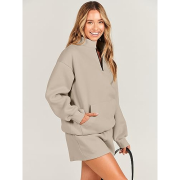 Stylish 2-Piece Sweatshirt & Shorts Set for Women