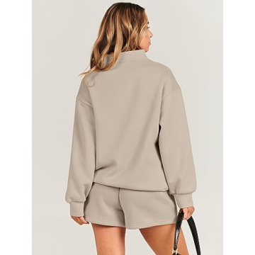 Stylish 2-Piece Sweatshirt & Shorts Set for Women