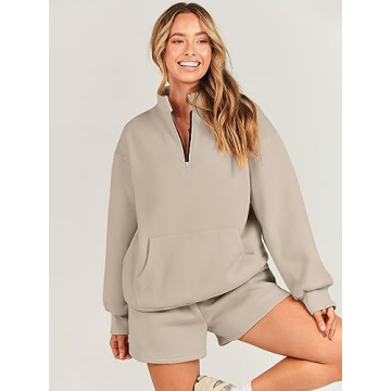 Stylish 2-Piece Sweatshirt & Shorts Set for Women
