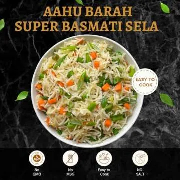 Aahu Barah Basmati Rice - Premium Extra-Long Grains for Culinary Perfection