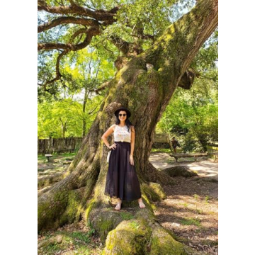 Topdress Women's Chiffon Skirt Elegant A-line Summer Style