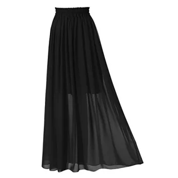 Topdress Women's Chiffon Skirt Elegant A-line Summer Style