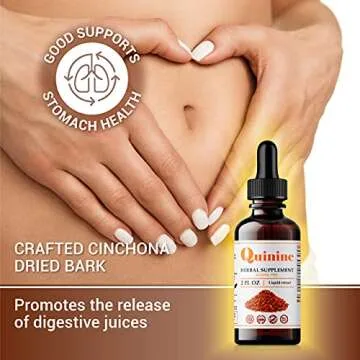 FabLab Quinine Tincture Extract Quinine Dried Bark Herbal Supplement Quinine Immune System Support Cinchona Bark Liquid Drops Alcohol and Gluten Free 2 Fl Oz