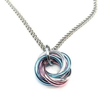 Möbii Pride Jewelry - Stylish Fidget Keychains, Necklaces, Earrings by Steel Lynx (Keychain, Small,...