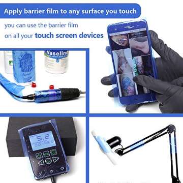 Barrier Film Roll Tape Blue 4x6 1200 Sheets for Professionals