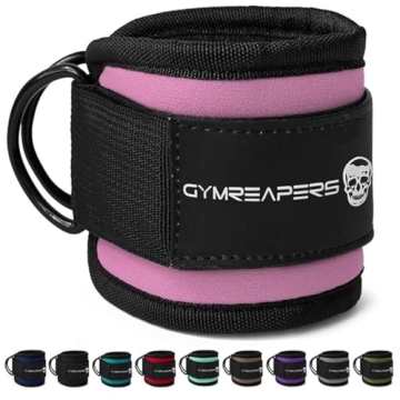 Gymreapers Ankle Straps (Pair) For Cable Machine Kickbacks, Glute Workouts, Lower Body Exercises - A...