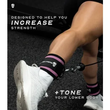 Gymreapers Adjustable Ankle Straps for Lower Body Workouts