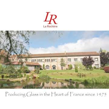 La Rochere Napoleon Bee Glass Carafe – 39 oz French Glassware with Embossed Bee Design – Elegant Drink Carafe for Water, Wine and More