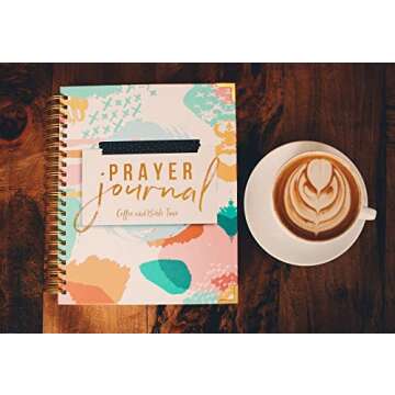 Coffee and Bible Time Prayer Journal for Women with Sticky Notes