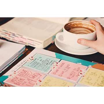 Coffee and Bible Time Prayer Journal for Women with Sticky Notes