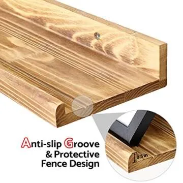 Annecy Wall Mounted Floating Shelves Set of 3