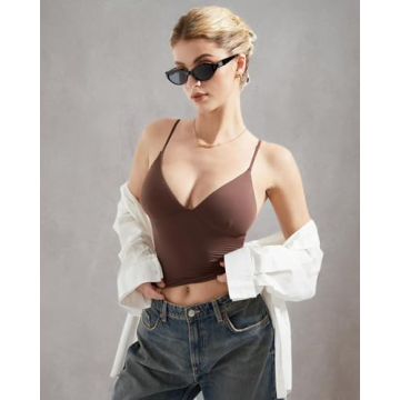 Soft Deep V Neck Cami for Women - Stylish & Versatile
