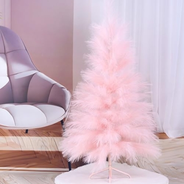 Pink Pampas Christmas Tree - 4FT Artificial Xmas Decor for Any Occasion