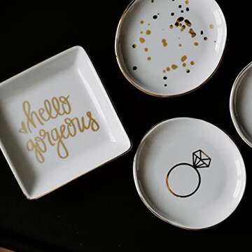 Hello Gorgeous Inspirational Jewelry Dish for Rings