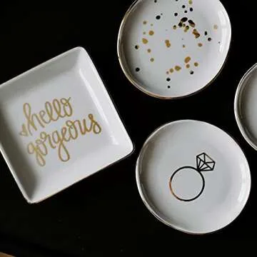 Hello Gorgeous Inspirational Jewelry Dish for Rings