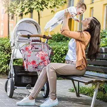 Kaome Diaper Bag Backpack - Upgraded Large Capacity Waterproof Baby Bag