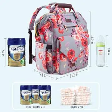 Chic Kaome Diaper Bag Backpack for Stylish Parents