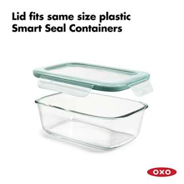 OXO Good Grips 8 Cup Smart Seal Glass Rectangle Container