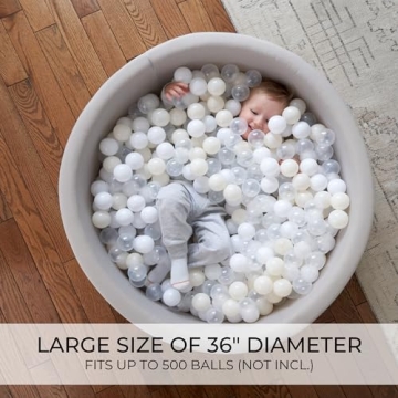 Large Foam Ball Pit for Safe Indoor Fun for Kids
