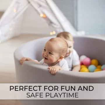 Large Foam Ball Pit for Safe Indoor Fun for Kids