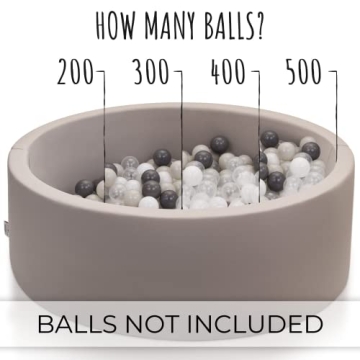 Large Foam Ball Pit for Safe Indoor Fun for Kids