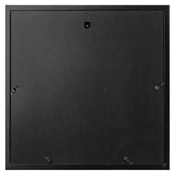 Gallery Perfect Black 12 Piece Square Photo Gallery Wall Picture Frame Set with Hanging Template, 16.5 x 10.2 x 16.7 inches