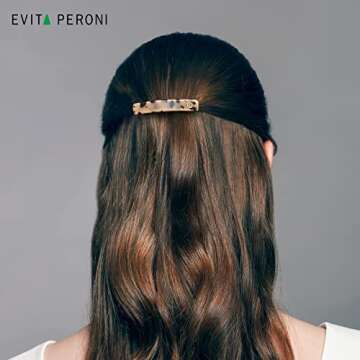 EVITA PERONI Hair Barrettes For Women, French Hair Barrettes Clips Acetate, Various Sizes, Anti-slip, 30 Pieces, Women Hair Accessories, Suitable for Thick, Fine, Straight, Curly Hair