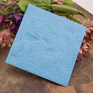 4Pcs Starfish & Rose Flower Embossing Folders for Crafts
